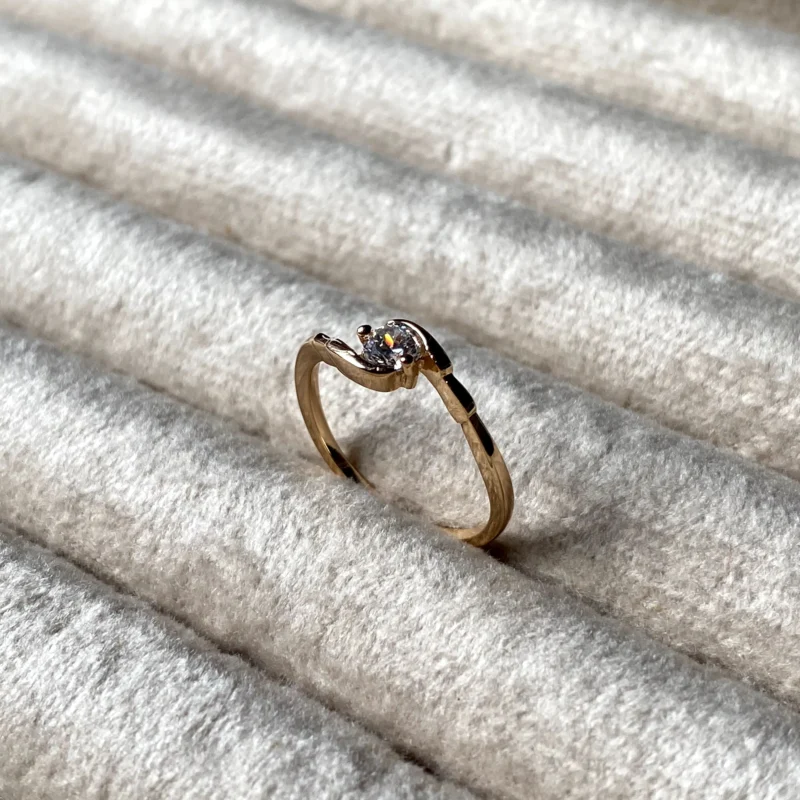 Gold plated gold ring