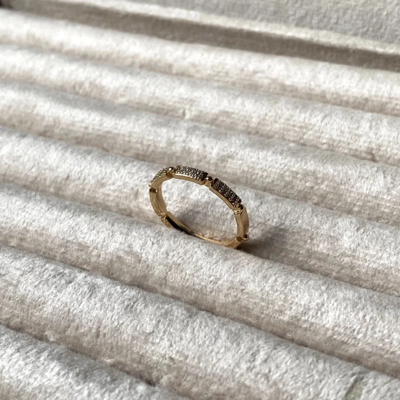 Gold plated gold ring