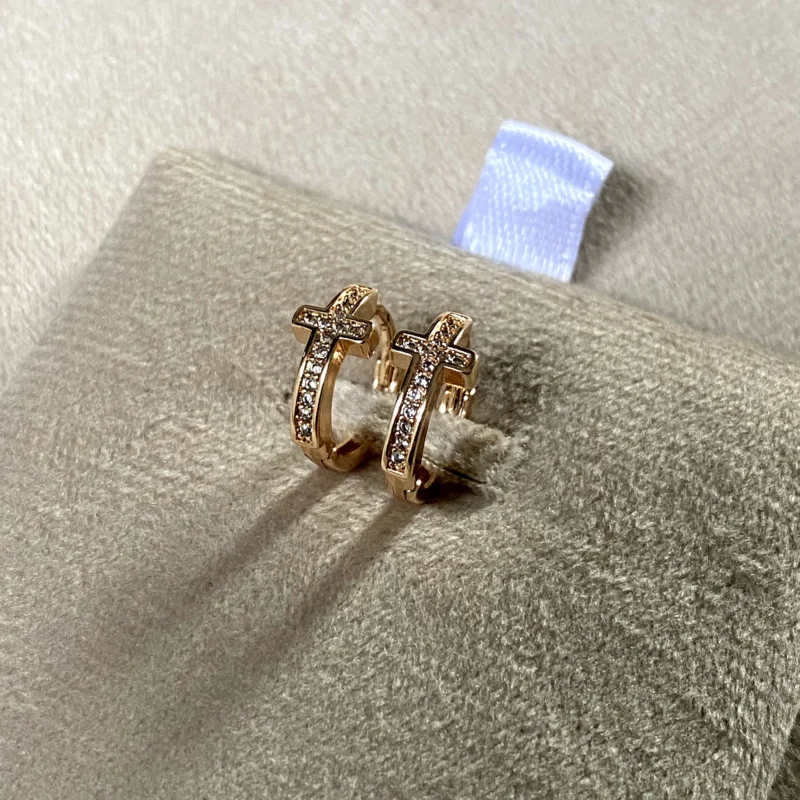 gold plated statement earrings