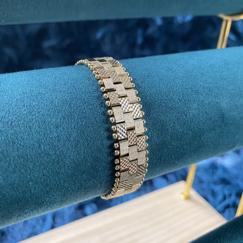 woven gold bracelet